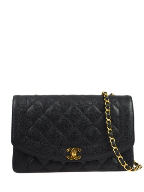 HOT SALE CHANEL bag Diana medium 1995 Women shoulder 0417